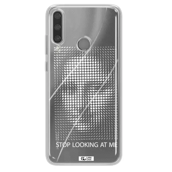 Stop Looking At Me Huawei Y6P Clear TPU Case