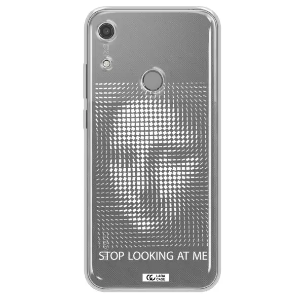 Stop Looking At Me Huawei Y6S Clear TPU Case