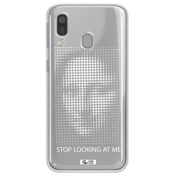 Stop Looking At Me Samsung A40 Clear TPU Case