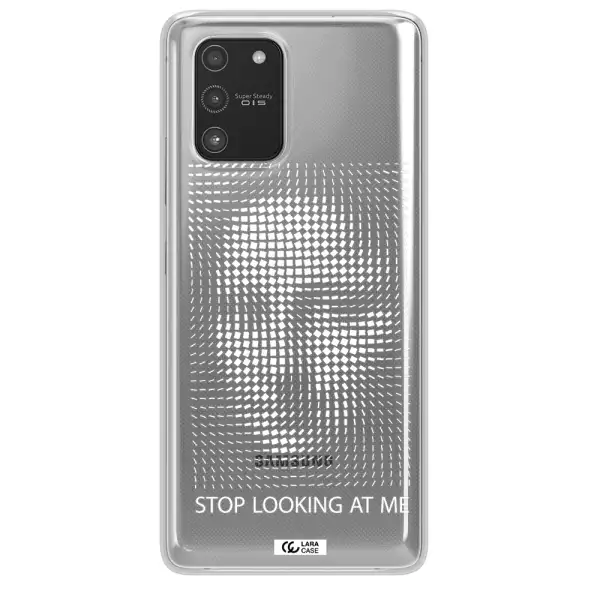 Stop Looking At Me Samsung A91 Clear TPU Case