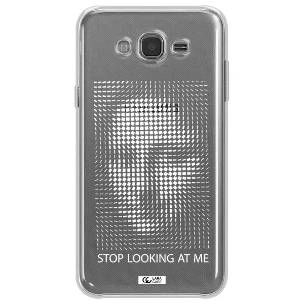 Stop Looking At Me Samsung J7 Clear TPU Case