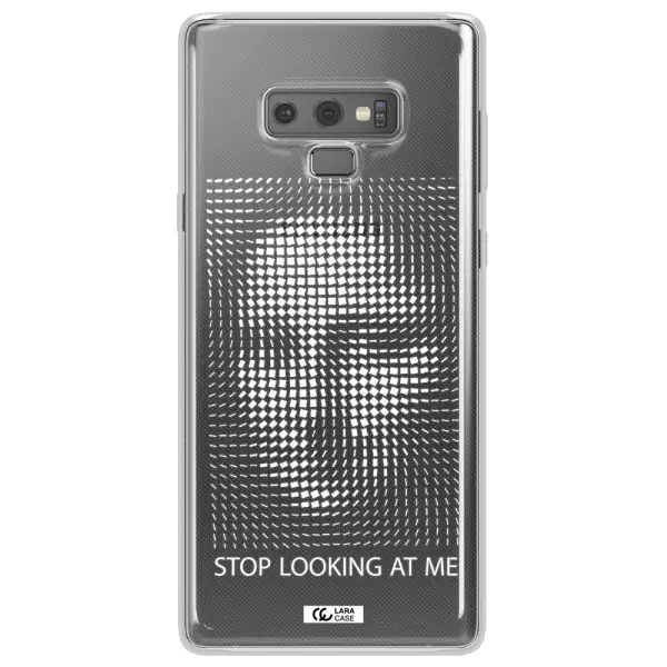 Stop Looking At Me Samsung Note 9 Clear TPU Case