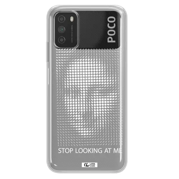 Stop Looking At Me Xiaomi Poco M3 Clear TPU Case