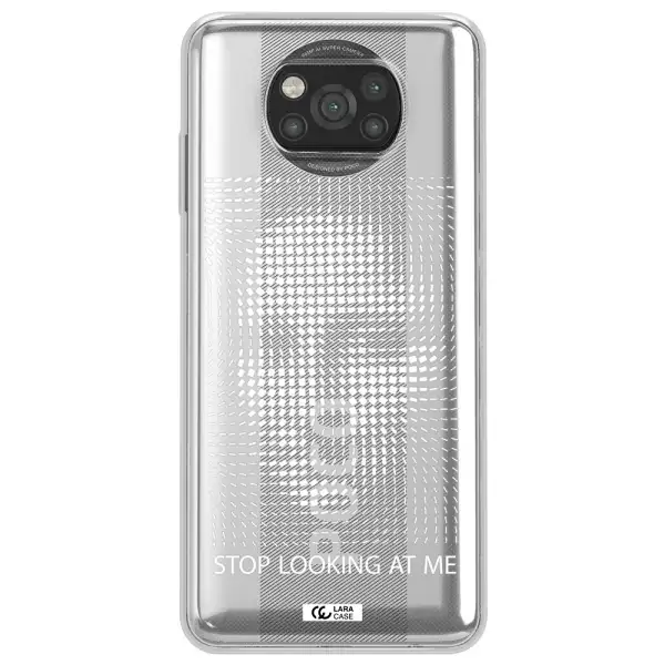 Stop Looking At Me Xiaomi Poco X3 Clear TPU Case