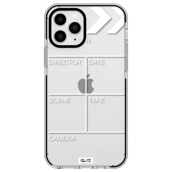 Clapperboard Apple iPhone 11 pro impact black border Case