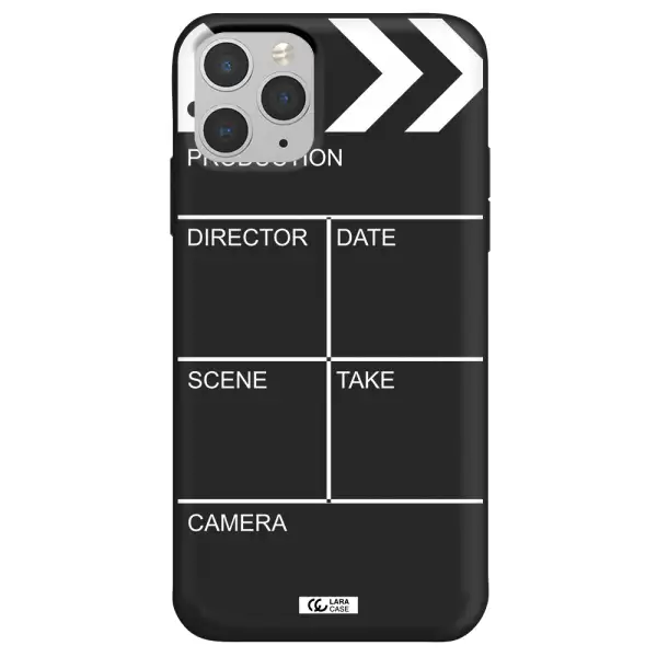 Clapperboard Apple iPhone 11 pro max Silicone black Case