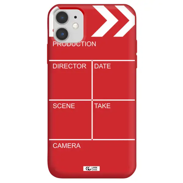 Clapperboard Apple iPhone 11 Silicone Imperial Red Case