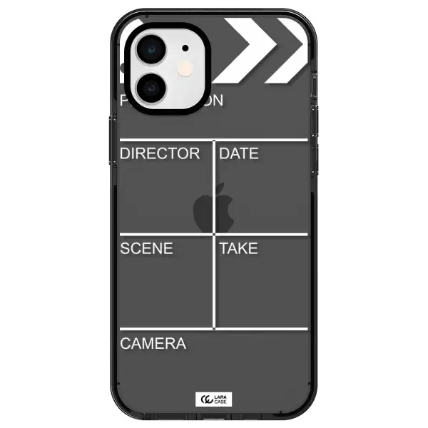 Clapperboard Apple iPhone 12 impact Smoke Black Case