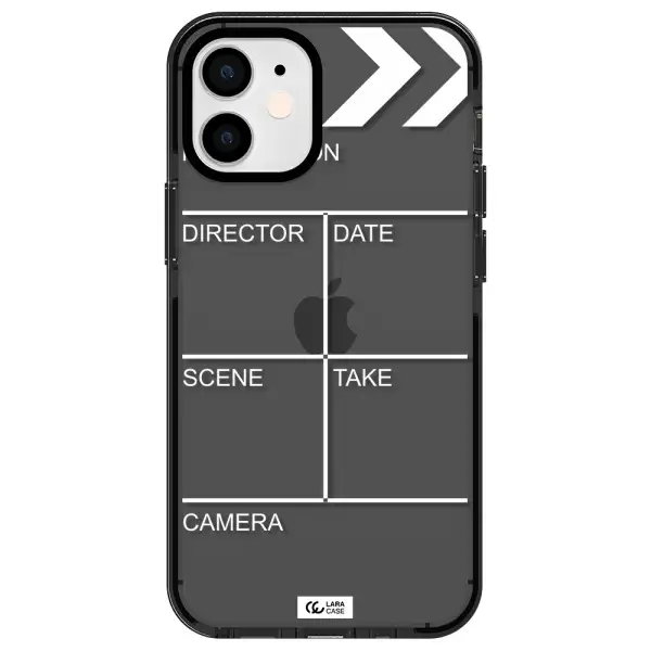 Clapperboard Apple iPhone 12 mini impact Smoke Black Case