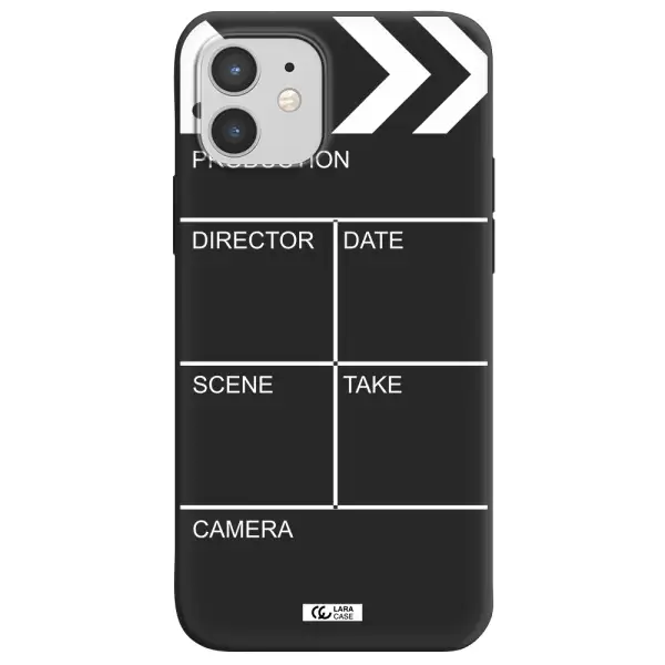 Clapperboard Apple iPhone 12 mini Silicone black Case