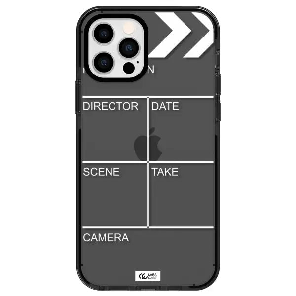 Clapperboard Apple iPhone 12 pro impact Smoke Black Case