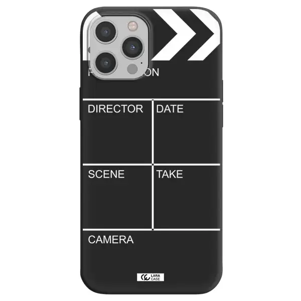 Clapperboard Apple iPhone 12 pro max Silicone black Case
