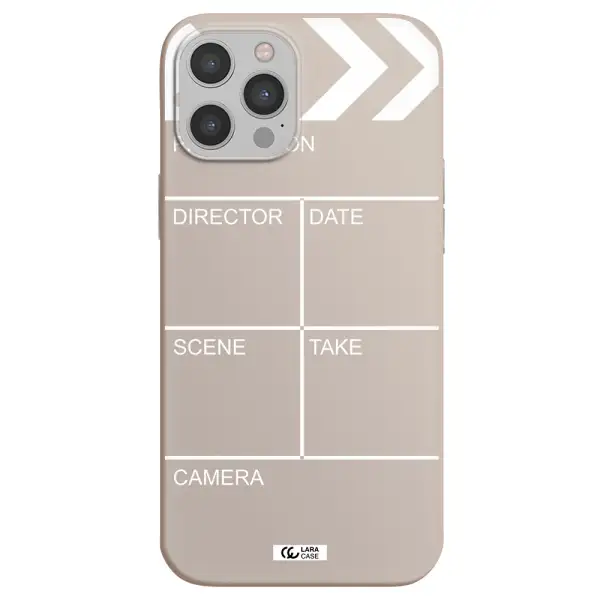 Clapperboard Apple iPhone 12 pro Silicone Stone Case