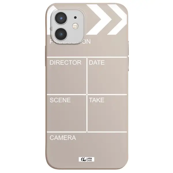Clapperboard Apple iPhone 12 Silicone Stone Case