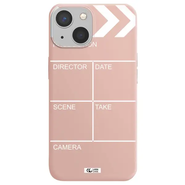 Clapperboard Apple iPhone 13 mini Silicone pastel pink Case