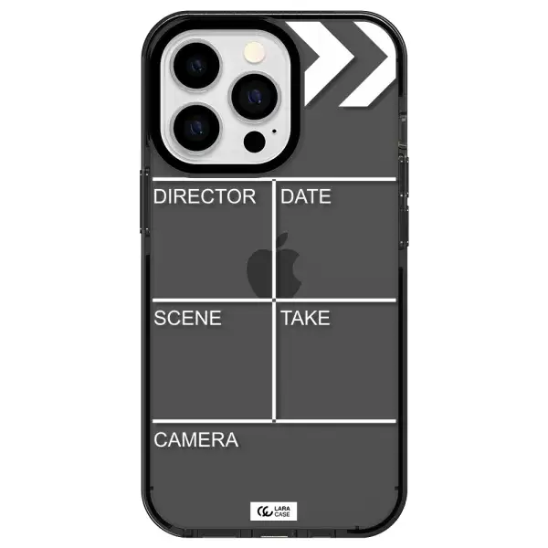 Clapperboard Apple iPhone 13 Pro impact Smoke Black Case