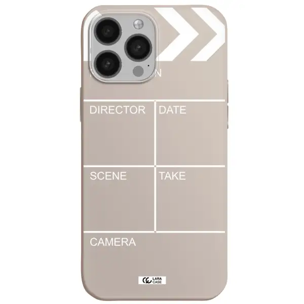 Clapperboard Apple iPhone 13 Pro Silicone Stone Case