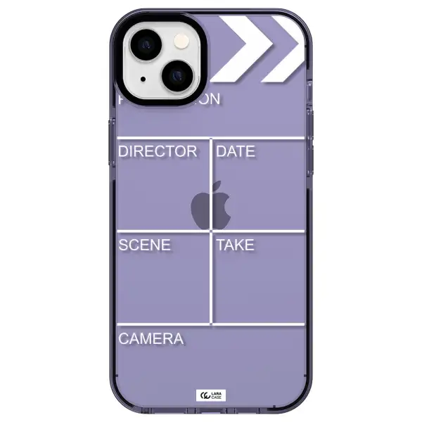 Clapperboard Apple iPhone 14 plus impact Lilac Case