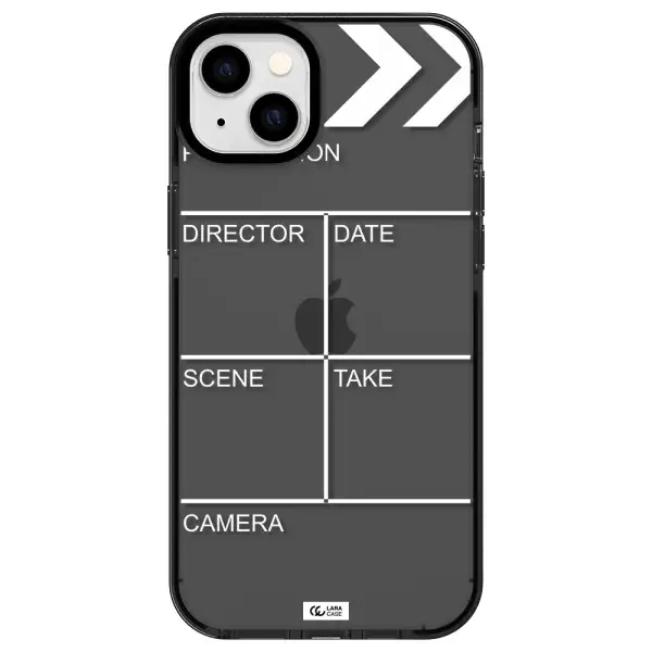 Clapperboard Apple iPhone 14 plus impact Smoke Black Case