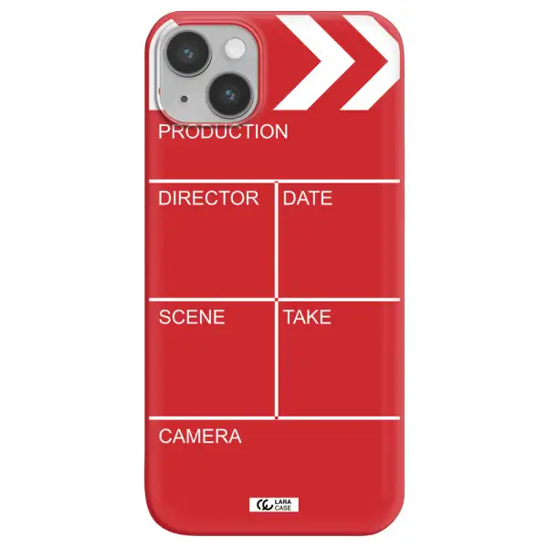 Clapperboard Apple iPhone 14 plus Silicone Imperial Red Case