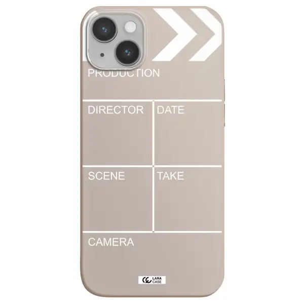 Clapperboard Apple iPhone 14 plus Silicone Stone Case