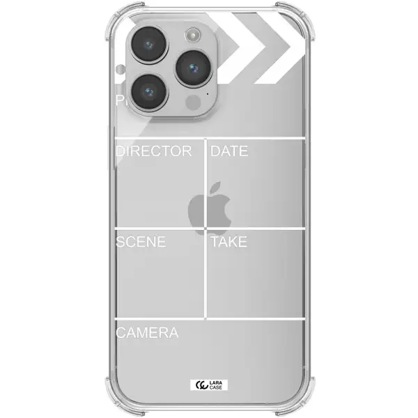 Clapperboard Apple iPhone 14 pro Clear PC Case