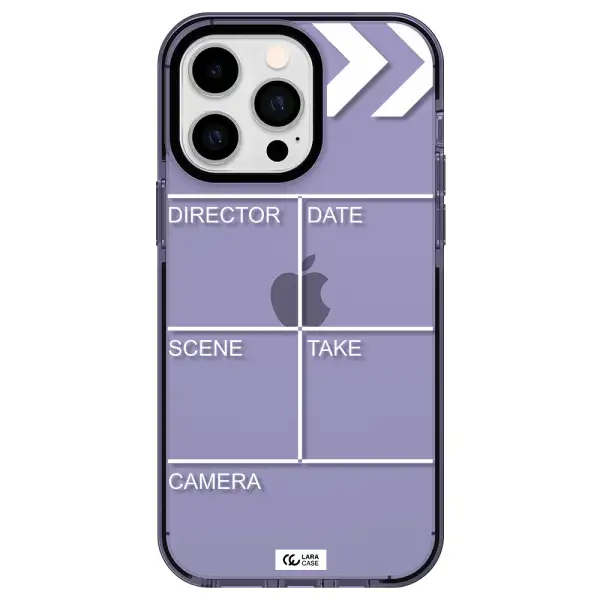 Clapperboard Apple iPhone 14 pro max impact Lilac Case