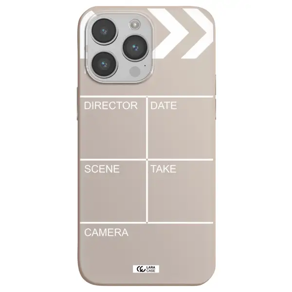 Clapperboard Apple iPhone 14 pro max Silicone Stone Case