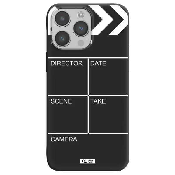 Clapperboard Apple iPhone 14 pro Silicone black Case