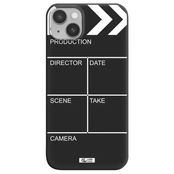 Clapperboard Apple iPhone 14 Silicone black Case