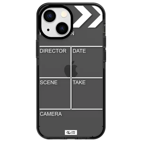Clapperboard Apple iPhone 15 impact Smoke Black Case