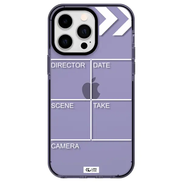 Clapperboard Apple iPhone 15 Pro impact Lilac Case