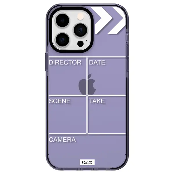 Clapperboard Apple iPhone 15 Pro Max impact Lilac Case