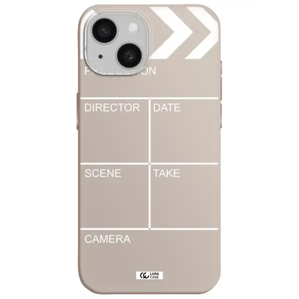 Clapperboard Apple iPhone 15 Silicone Stone Case