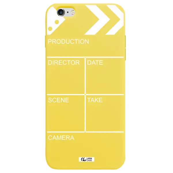 Clapperboard Apple iPhone 6 plus Silicone canary yellow Case