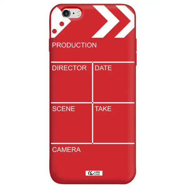 Clapperboard Apple iPhone 6 plus Silicone Imperial Red Case