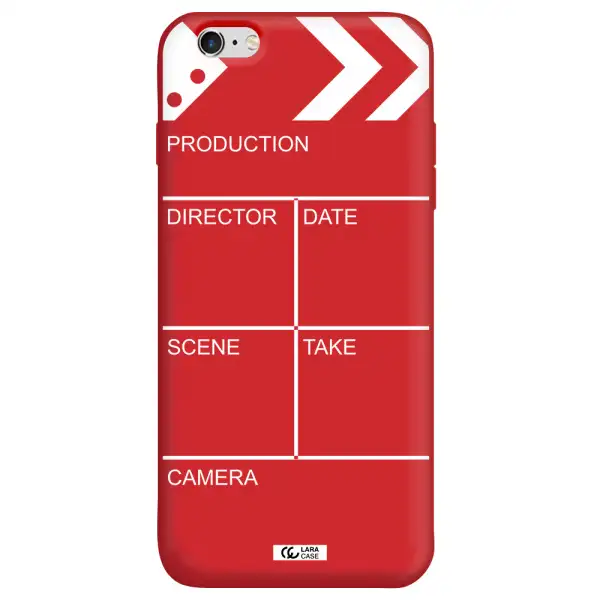 Clapperboard Apple iPhone 6 s plus Silicone Imperial Red Case