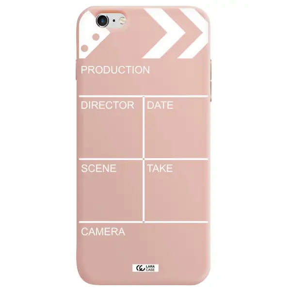Clapperboard Apple iPhone 6 s plus Silicone pastel pink Case
