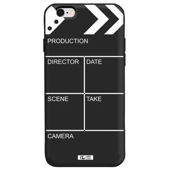 Clapperboard Apple iPhone 6 Silicone black Case