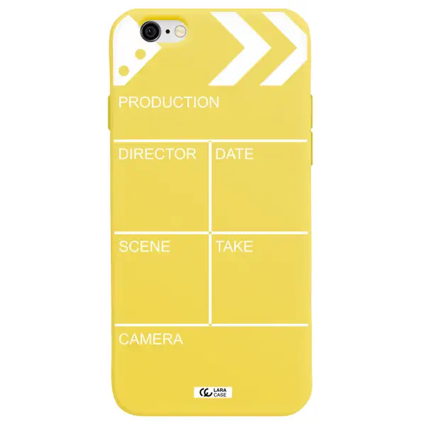 Clapperboard Apple iPhone 6 Silicone canary yellow Case