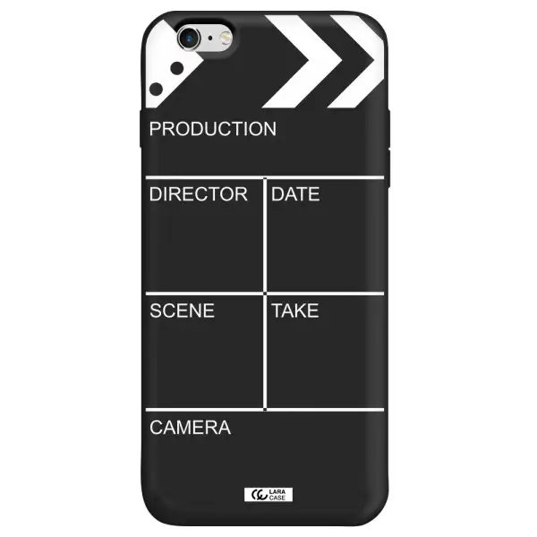 Clapperboard Apple iPhone 6S Silicone black Case