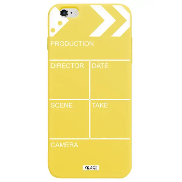 Clapperboard Apple iPhone 6S Silicone canary yellow Case