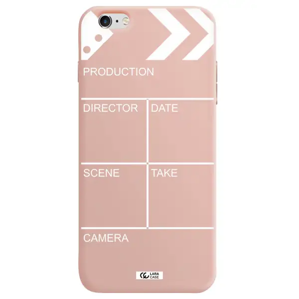 Clapperboard Apple iPhone 6S Silicone pastel pink Case