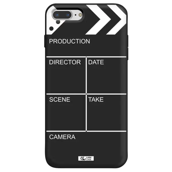 Clapperboard Apple iPhone 7 plus Silicone black Case