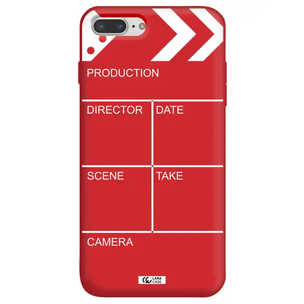 Clapperboard Apple iPhone 7 plus Silicone Imperial Red Case