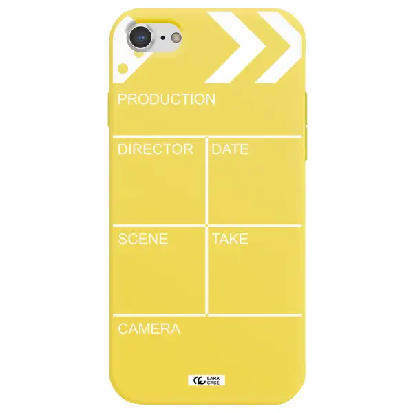 Clapperboard Apple iPhone 7 Silicone canary yellow Case