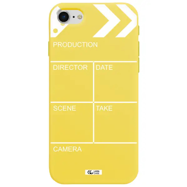 Clapperboard Apple iPhone se 2020 Silicone canary yellow Case