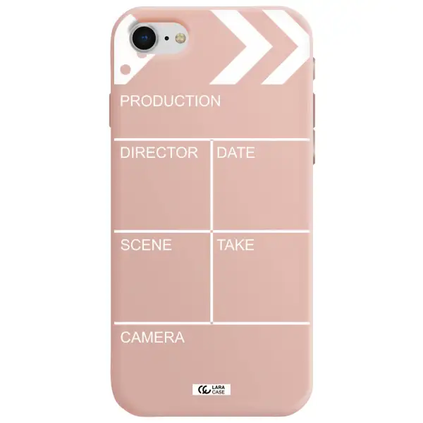 Clapperboard Apple iPhone se 2020 Silicone pastel pink Case