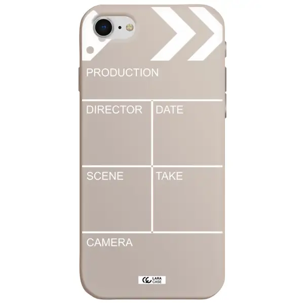 Clapperboard Apple iPhone se 2020 Silicone Stone Case