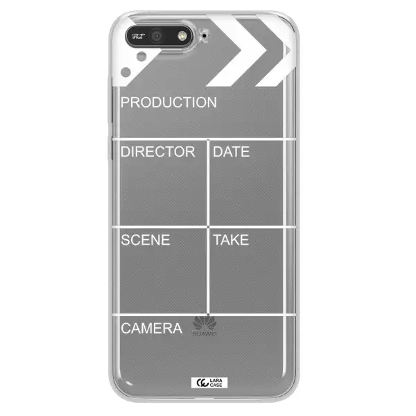 Clapperboard Huawei Y6 2018 Clear TPU Case